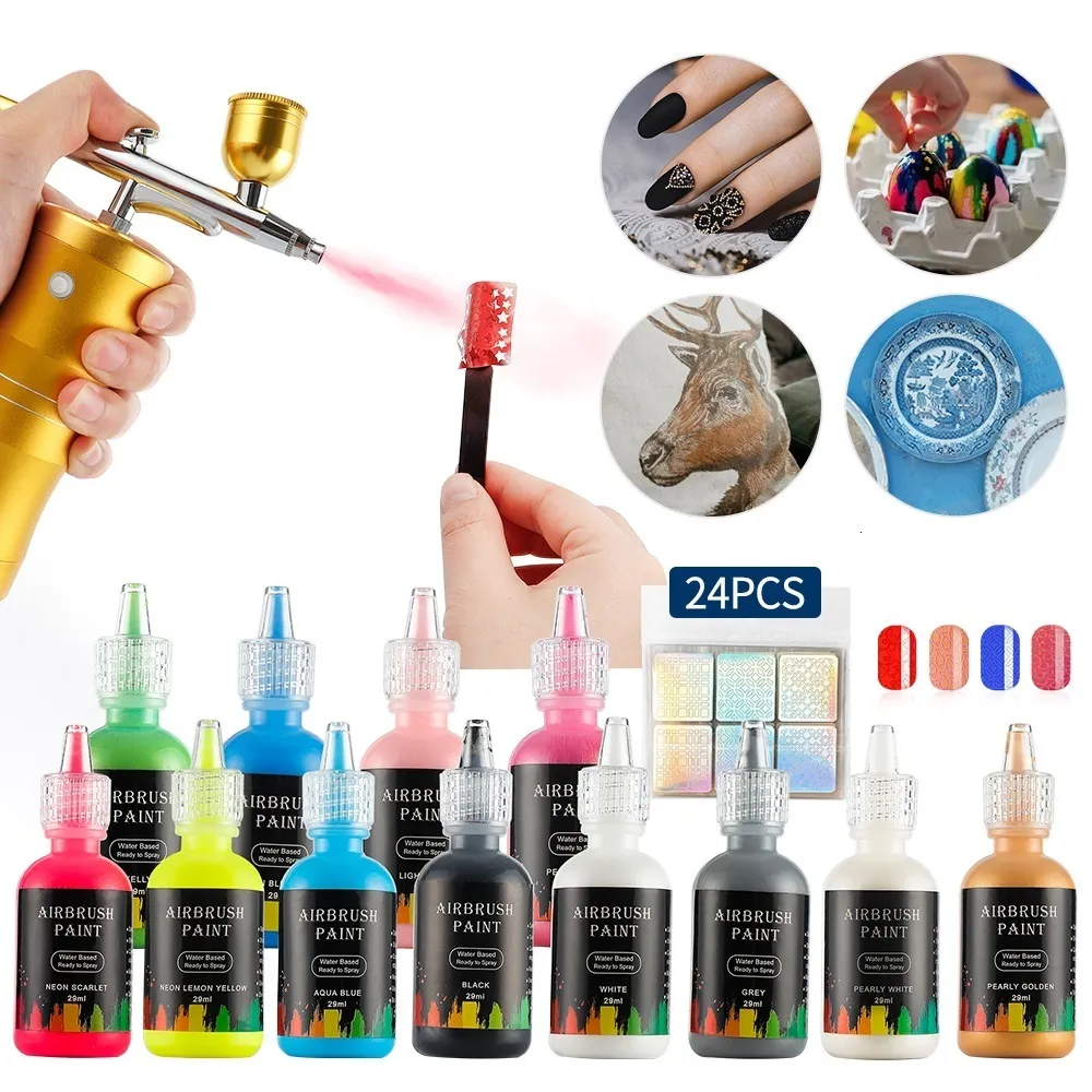 Airbrush Nail Ink And Clip Studio Paint Ex Set For Hollow Pattern Color  Clip Studio Paint Exing Includes Stencils And Nails Art Tools From Dang09,  $9.4